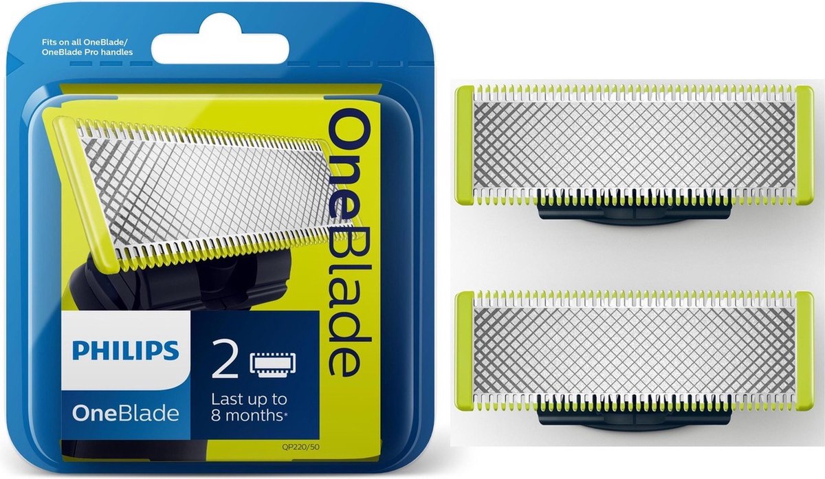 Philips OneBlade Original Blade QP220/50 - Vervangmesjes - 2 stuks