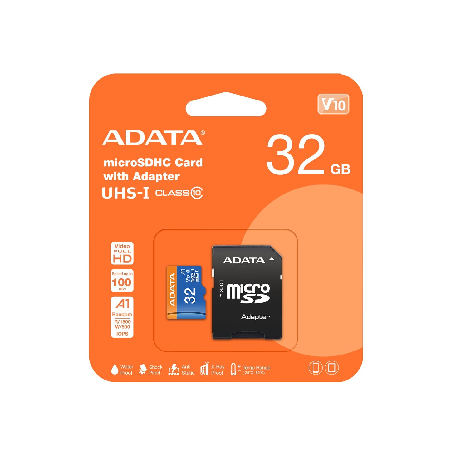 Adata MicroSDHC card with adapter 32 GB