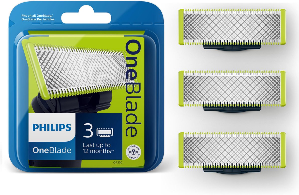 Philips OneBlade Original Blade QP230/50 - Vervangmesjes - 3 stuks