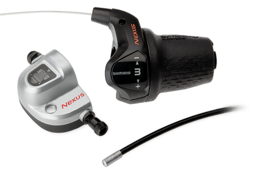 Draaiversteller 3 speed Shimano Nexus SL-3S42E  met kabels en clickbox - zwart (werkplaatsverpakking)