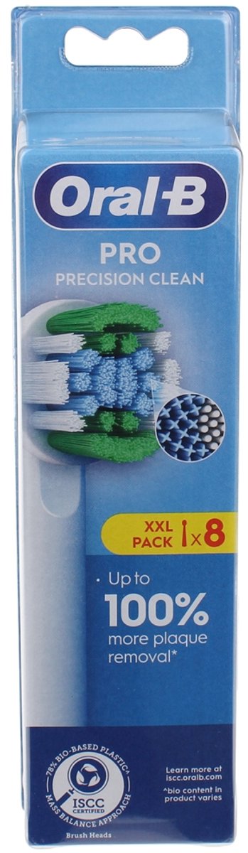 Oral B PRO Precision Clean Opzetborstels Wit | 8 stuks