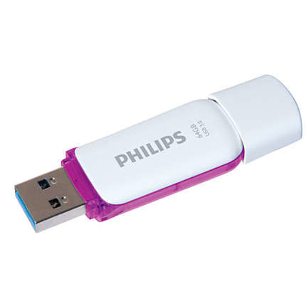 Philips FM64FD75B USB Stick - 64GB - USB 3.0 - Snow Edition - Magic Purple
