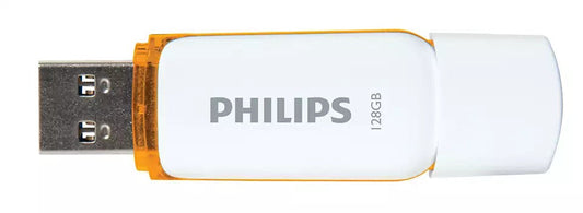 Philips FM12FD70B USB Stick Flash Drive - 128 GB - USB 2.0 - Snow Edition - Sunrise Orange - Wit