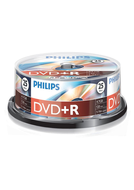 Philips DR4S6B25F - DVD+R - 4,7GB - Speed 16x - Spindle - 25 stuks