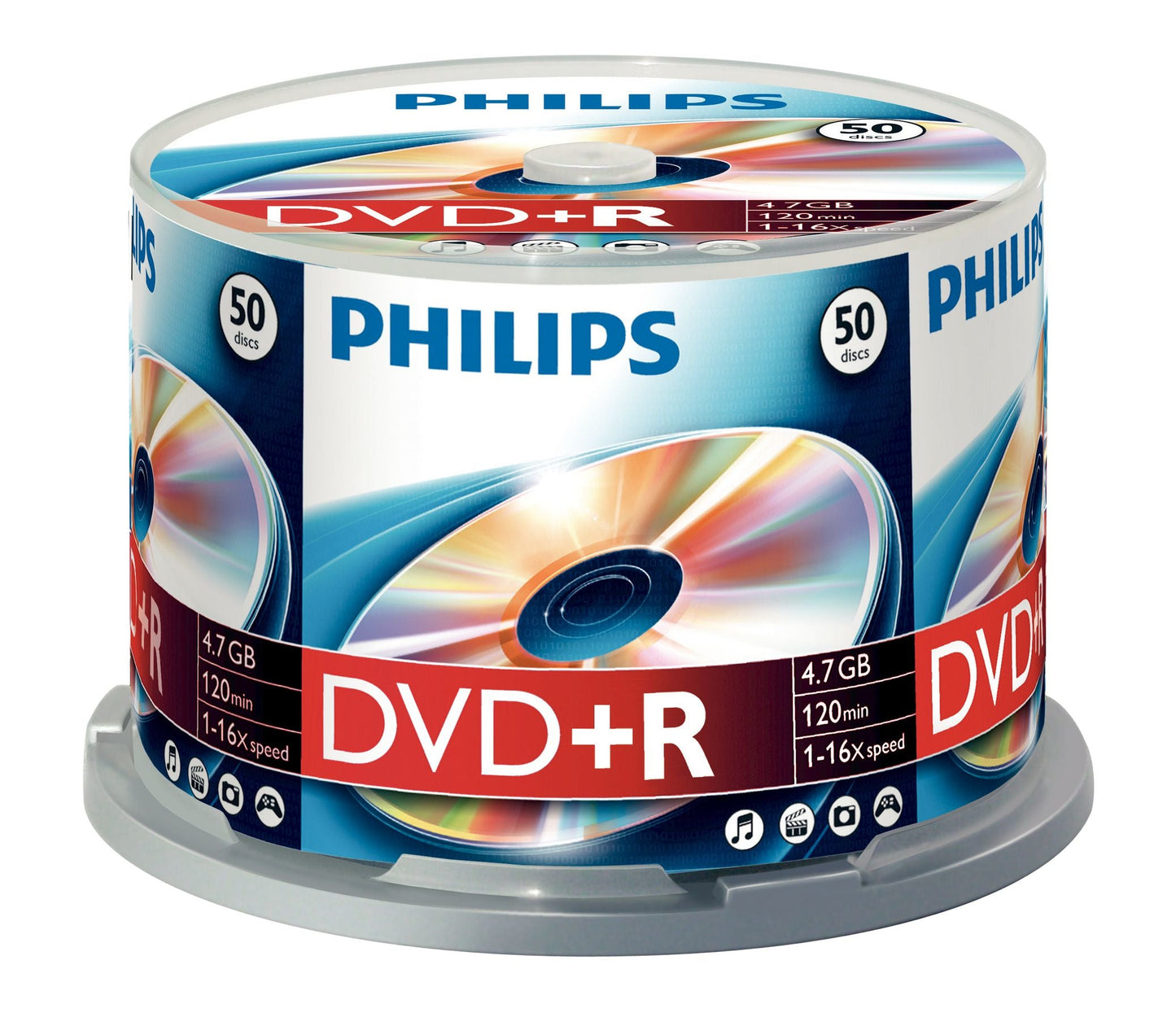 Philips DR4S6B50F - DVD+R - 4,7GB - Speed 16x - Spindle - 50 stuks